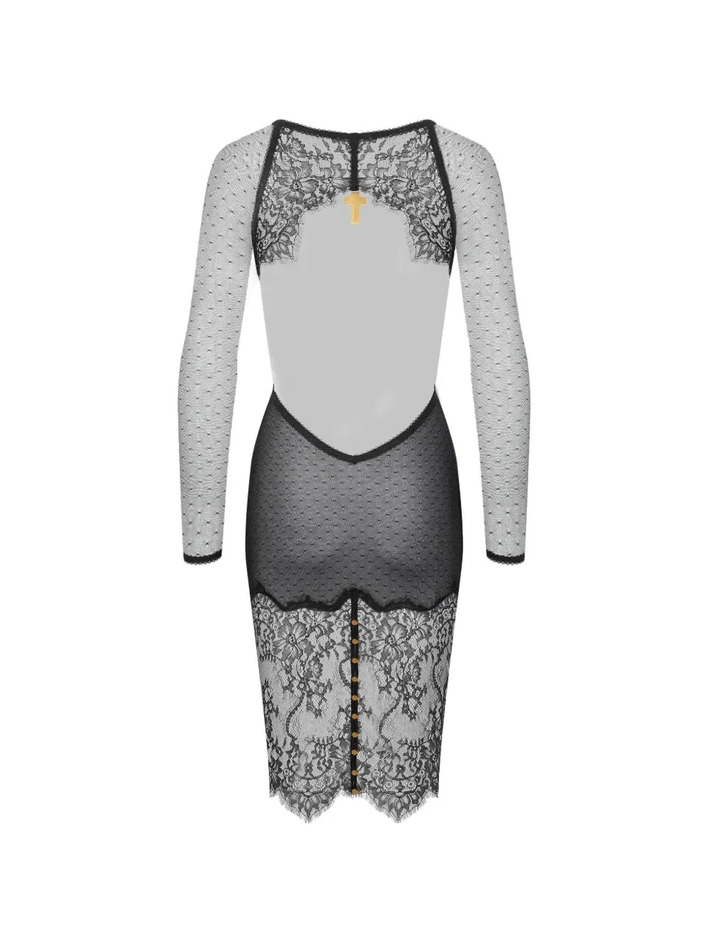Inspiration Divine floral-lace dress