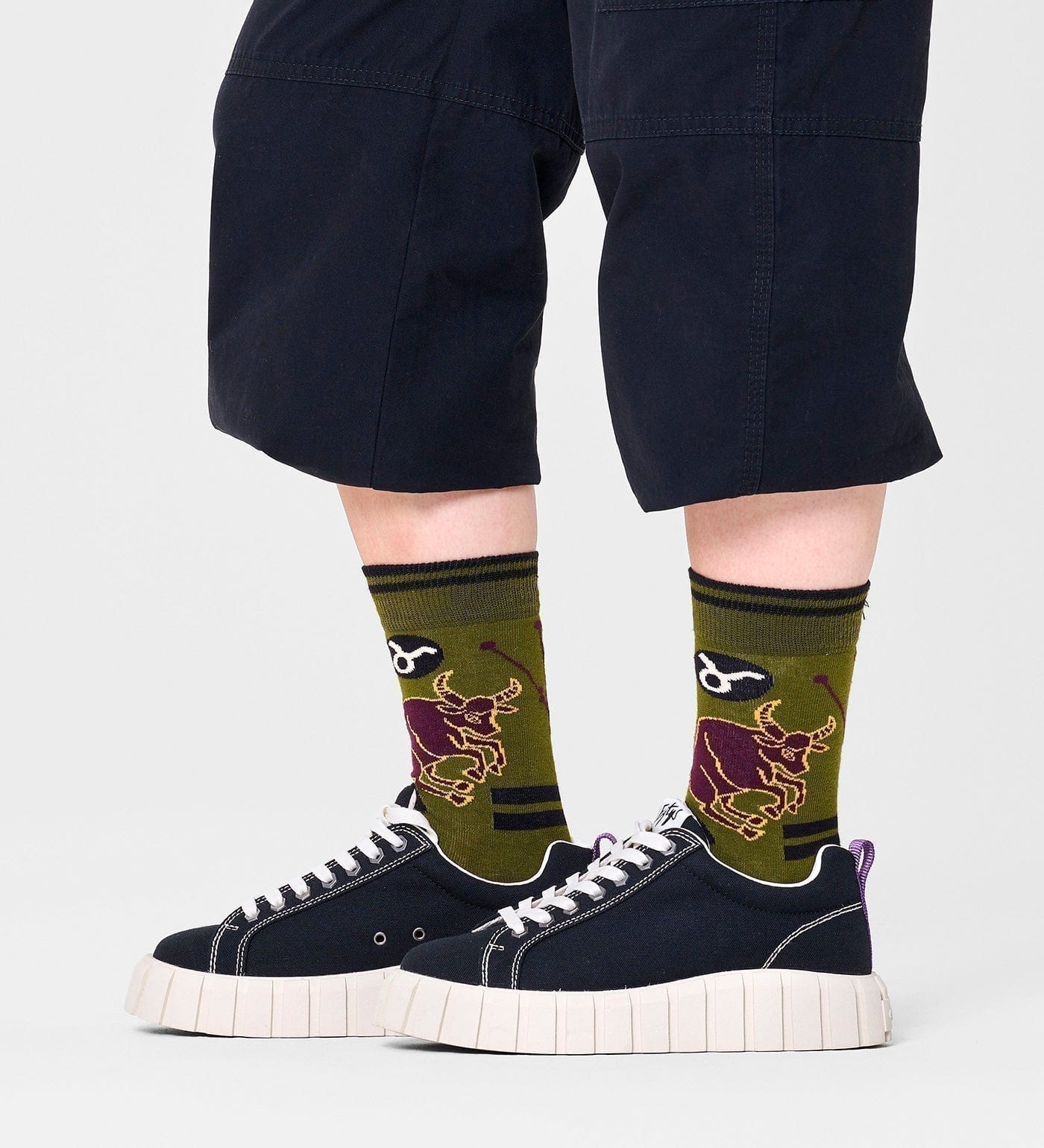 Happy Socks Unisex Taurus Crew Length Socks for Women and Men