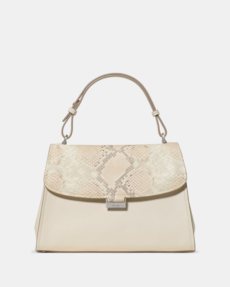 Riley Snake Top Handle Bag