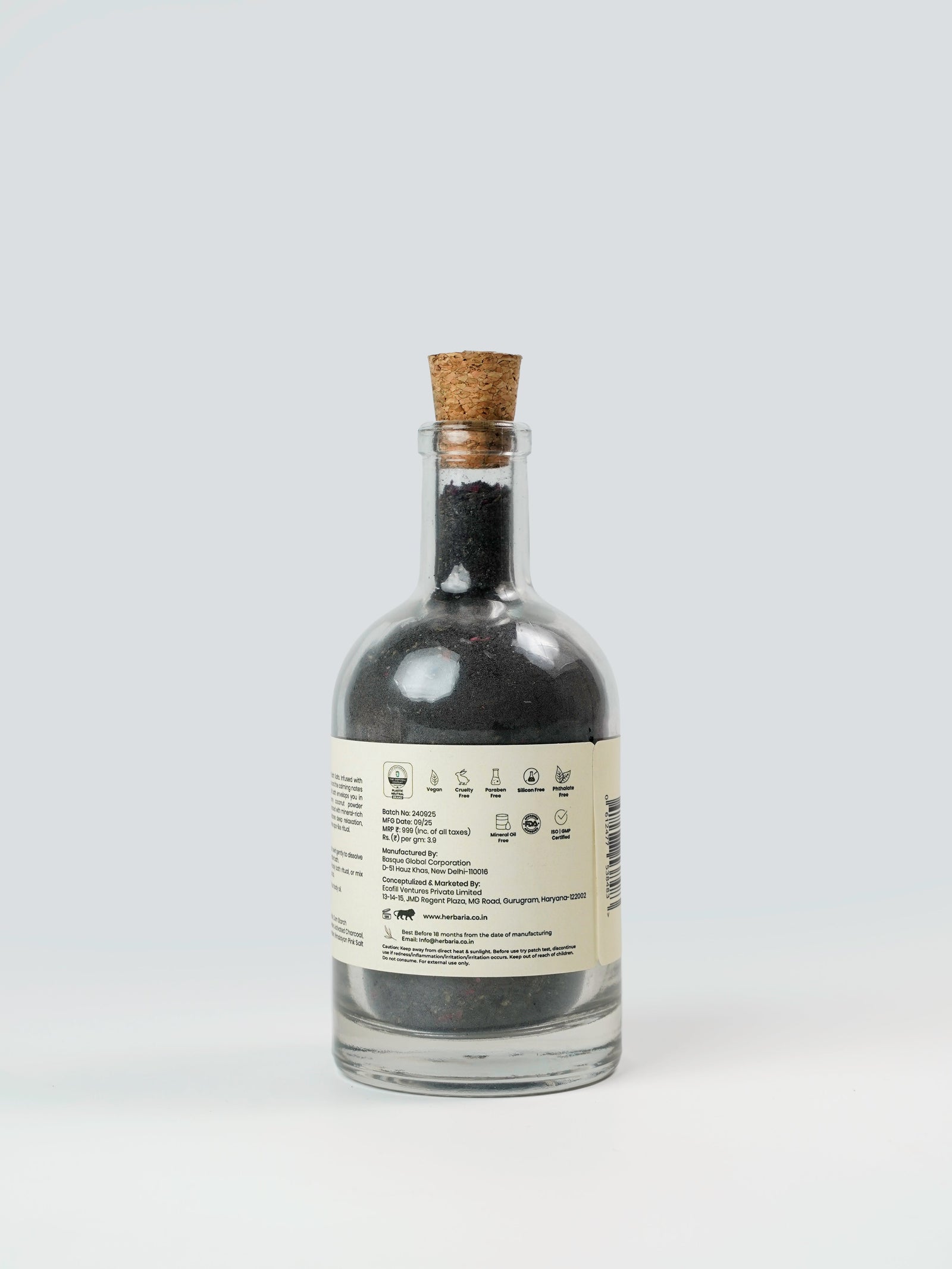 Herbaria - Modern Botanicals  Noir Soak Milk Bath 250gm