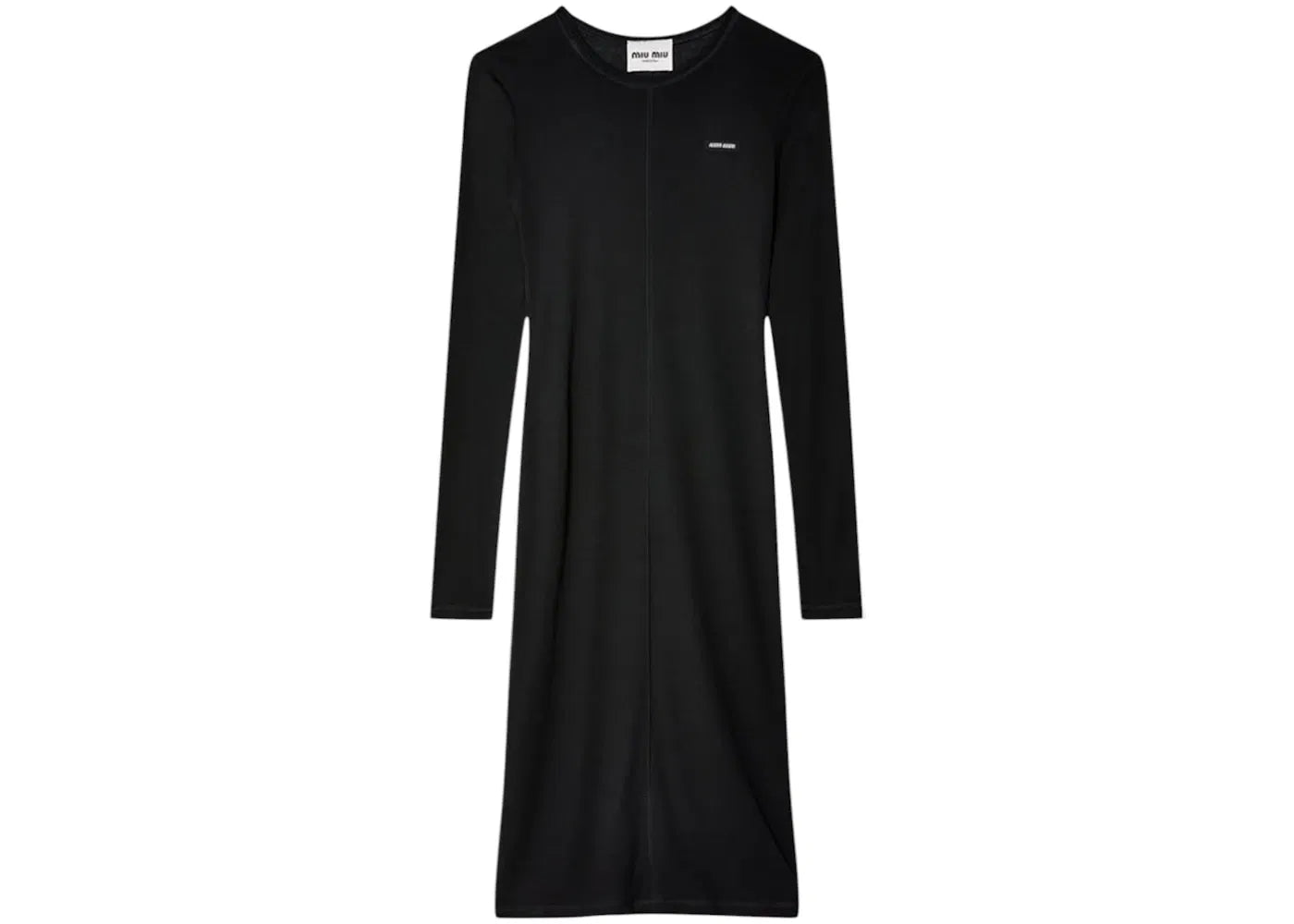Miu Miu Silk Jersey Dress Nero