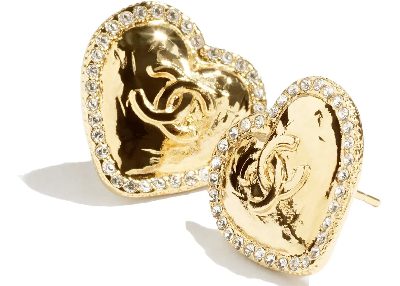 Chanel Stud Earrings Gold/Crystal (ABD072 B16157 NW375)
