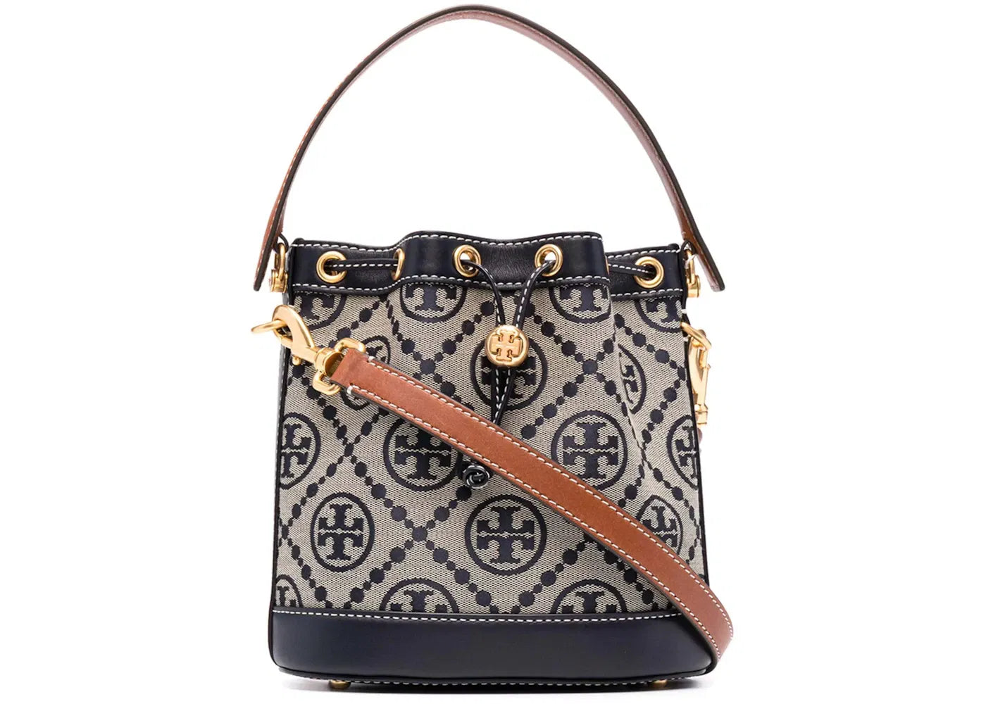Tory Burch T Monogram Bucket Bag Tory Navy