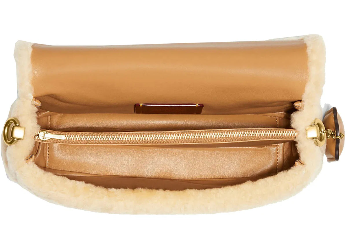 Coach Pillow Tabby 26 Shoulder Bag Shearling Green