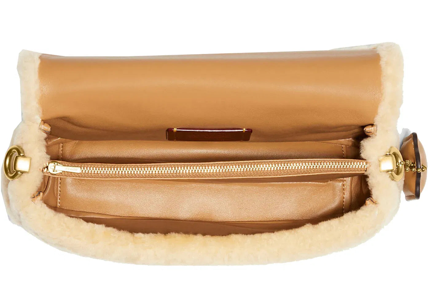 Coach Pillow Tabby 26 Shoulder Bag Shearling Green