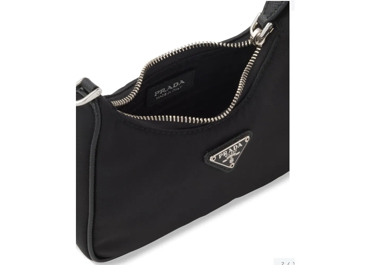 Prada Re-Edition Shoulder Bag Mini Nylon Black