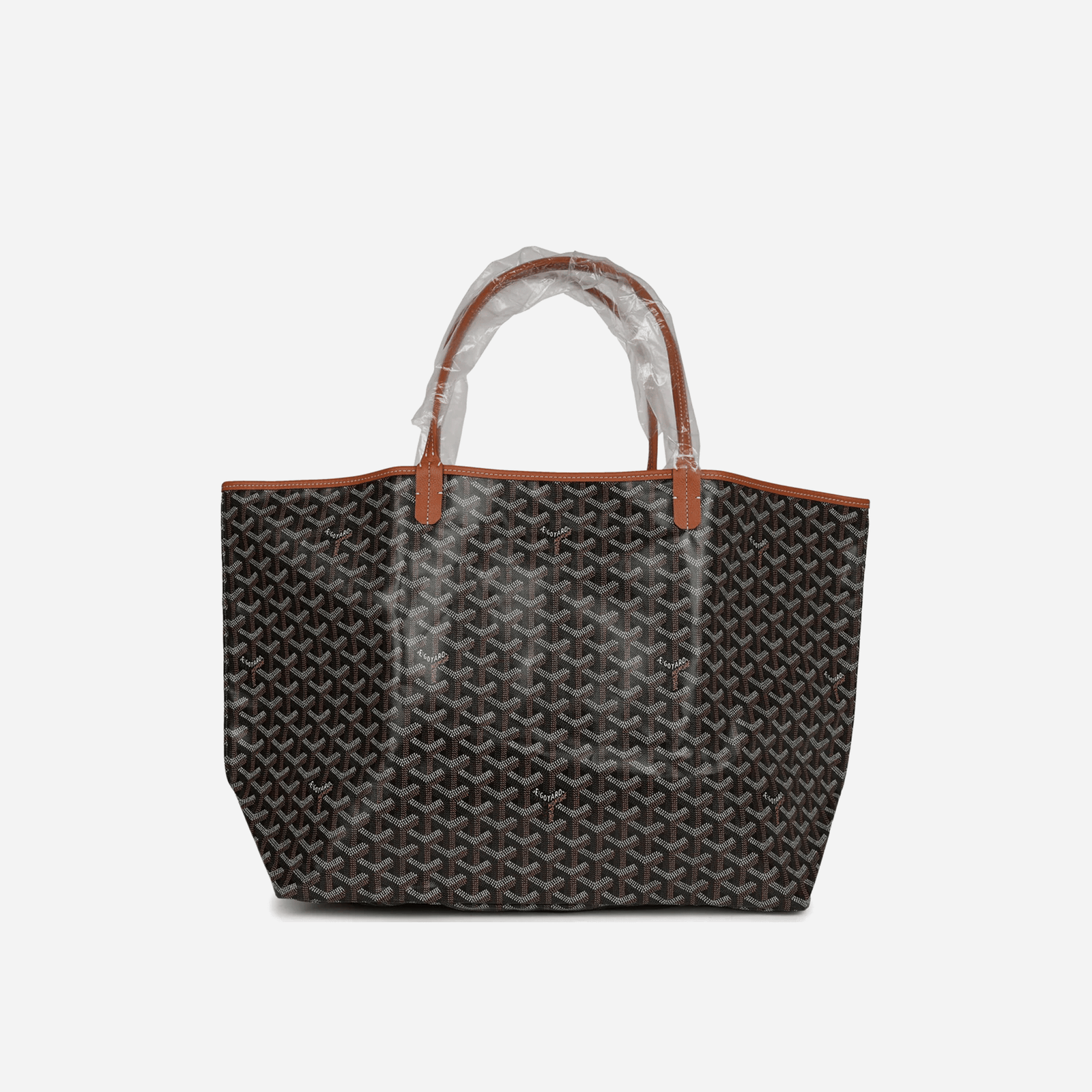 Goyard Goyardine Saint Louis GM Tote Bag Palladium Hardware Black
