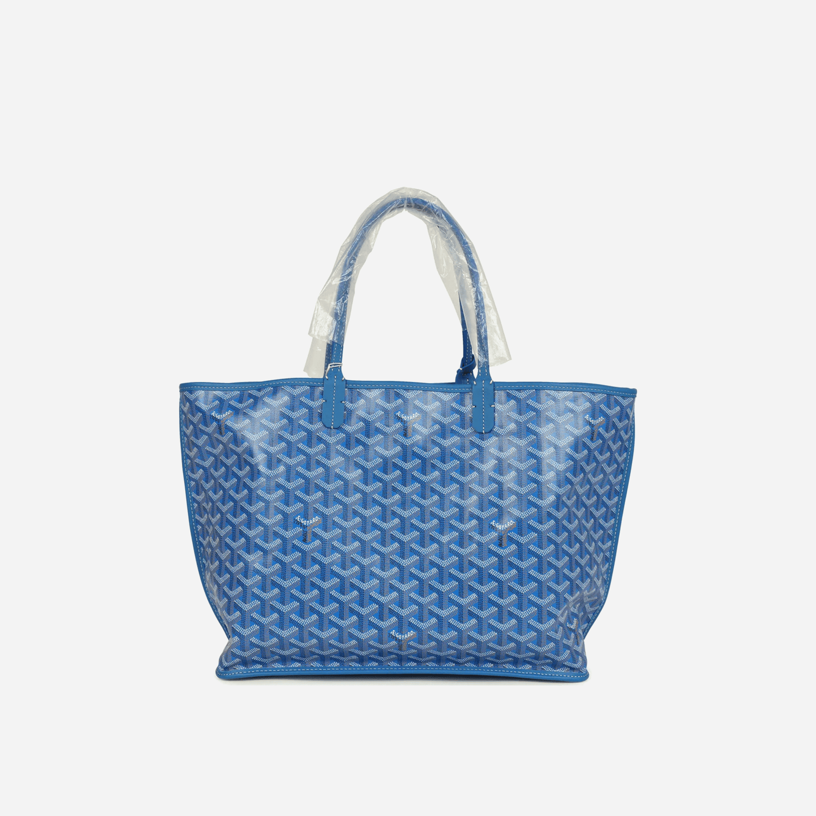 Goyard Anjou PM Sky Blue Goyardine Canvas Palladium Hardware