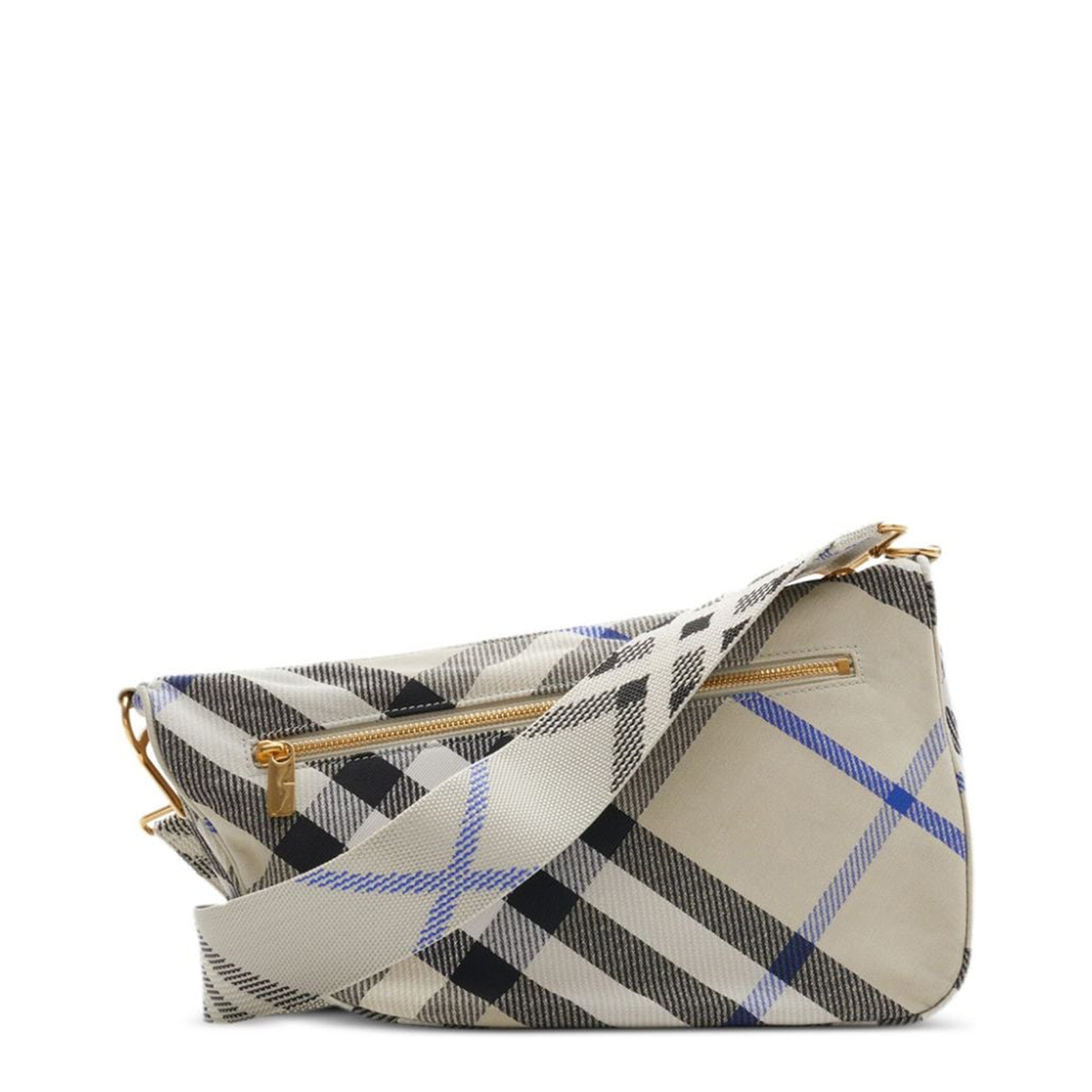 Medium Shield Checkered Crossbody Bag