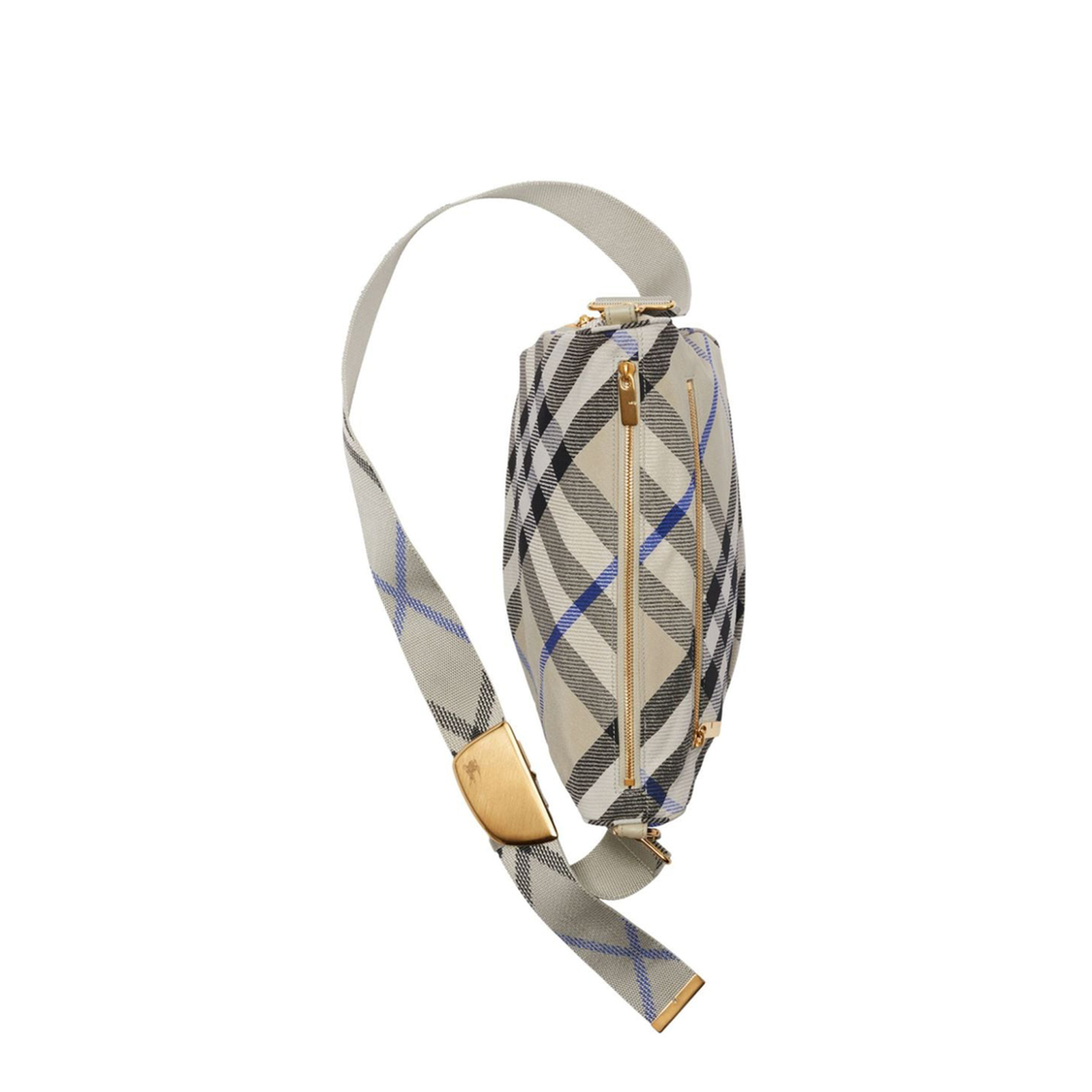 Medium Shield Checkered Crossbody Bag