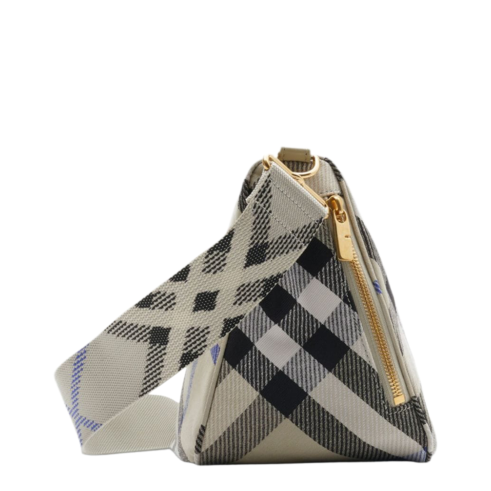 Medium Shield Checkered Crossbody Bag
