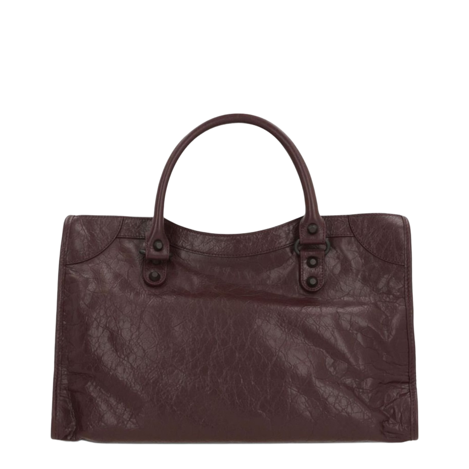 Le City Medium Arena Storico Lambskin Shoulder Bag - Dark Burgundy