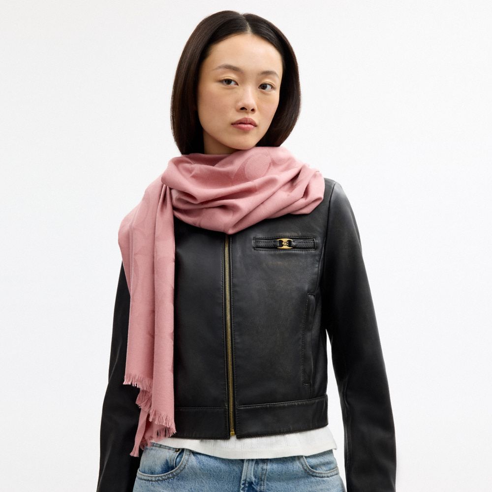 Coach Signature Wrap True Pink