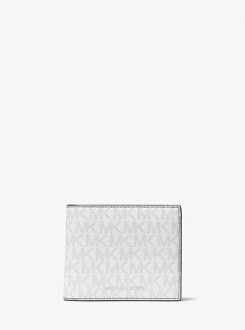 Michael Kors Cooper Logo Billfold Wallet With Coin Pouch Bright White