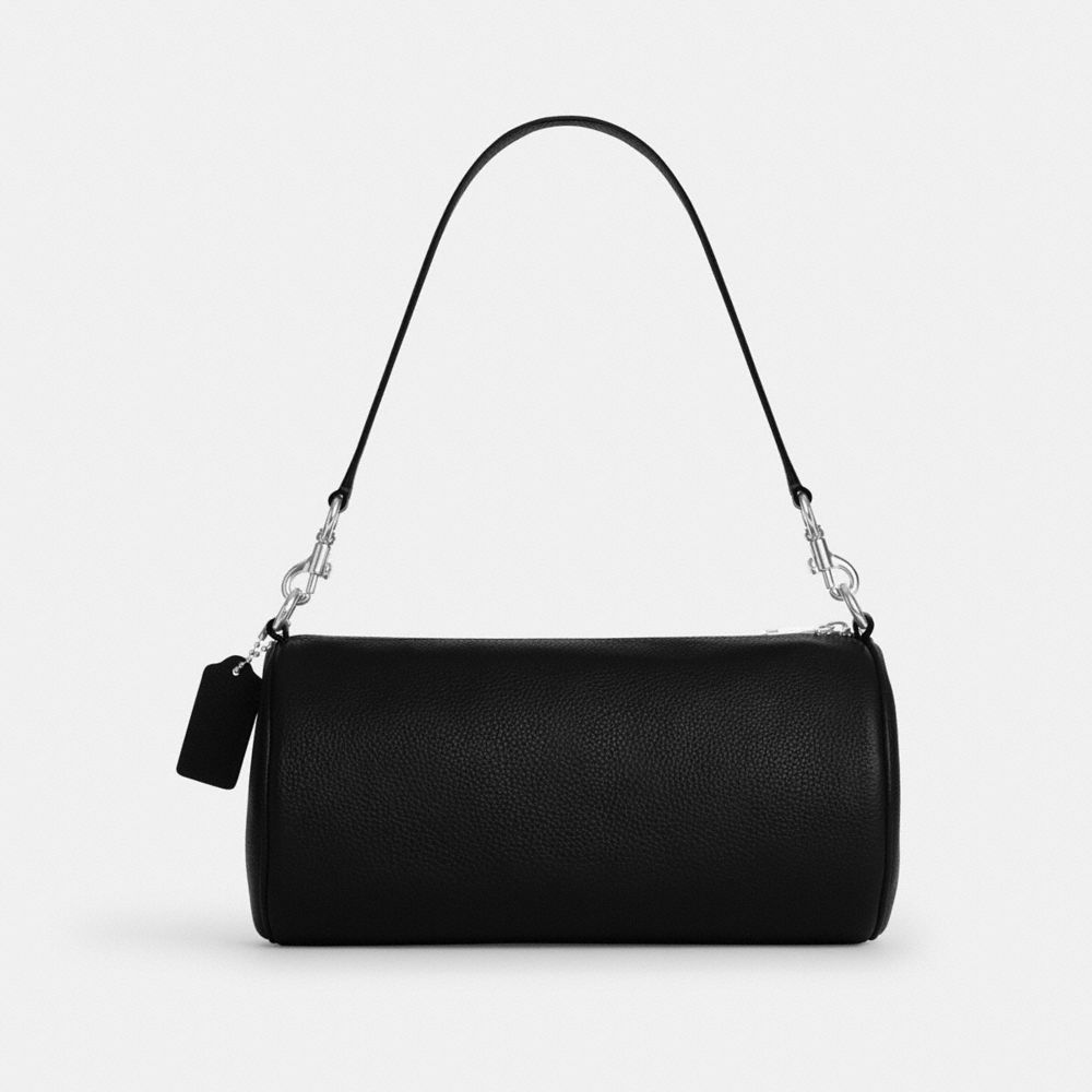 Coach Andre Barrel Bag 30 Silver Black