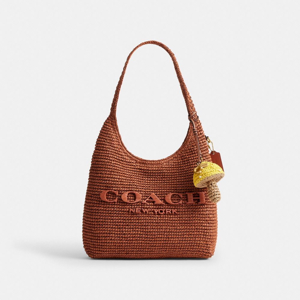 Coach Mushroom Bag Charm Brass Multi