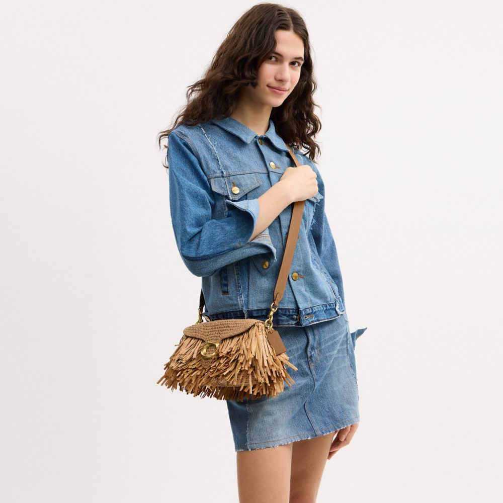 Coach Tabby Shoulder Bag 26 Brass Natural