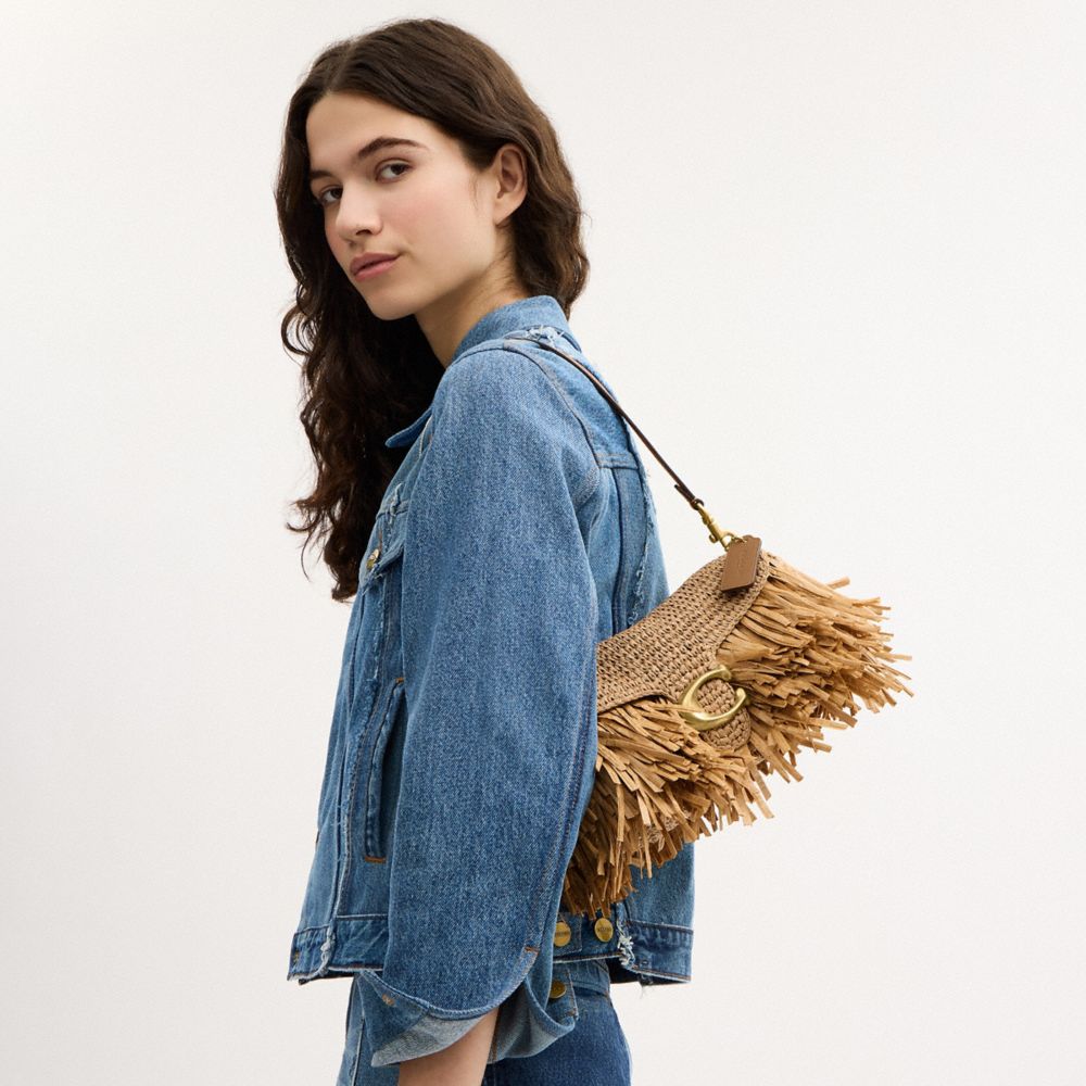 Coach Tabby Shoulder Bag 26 Brass Natural