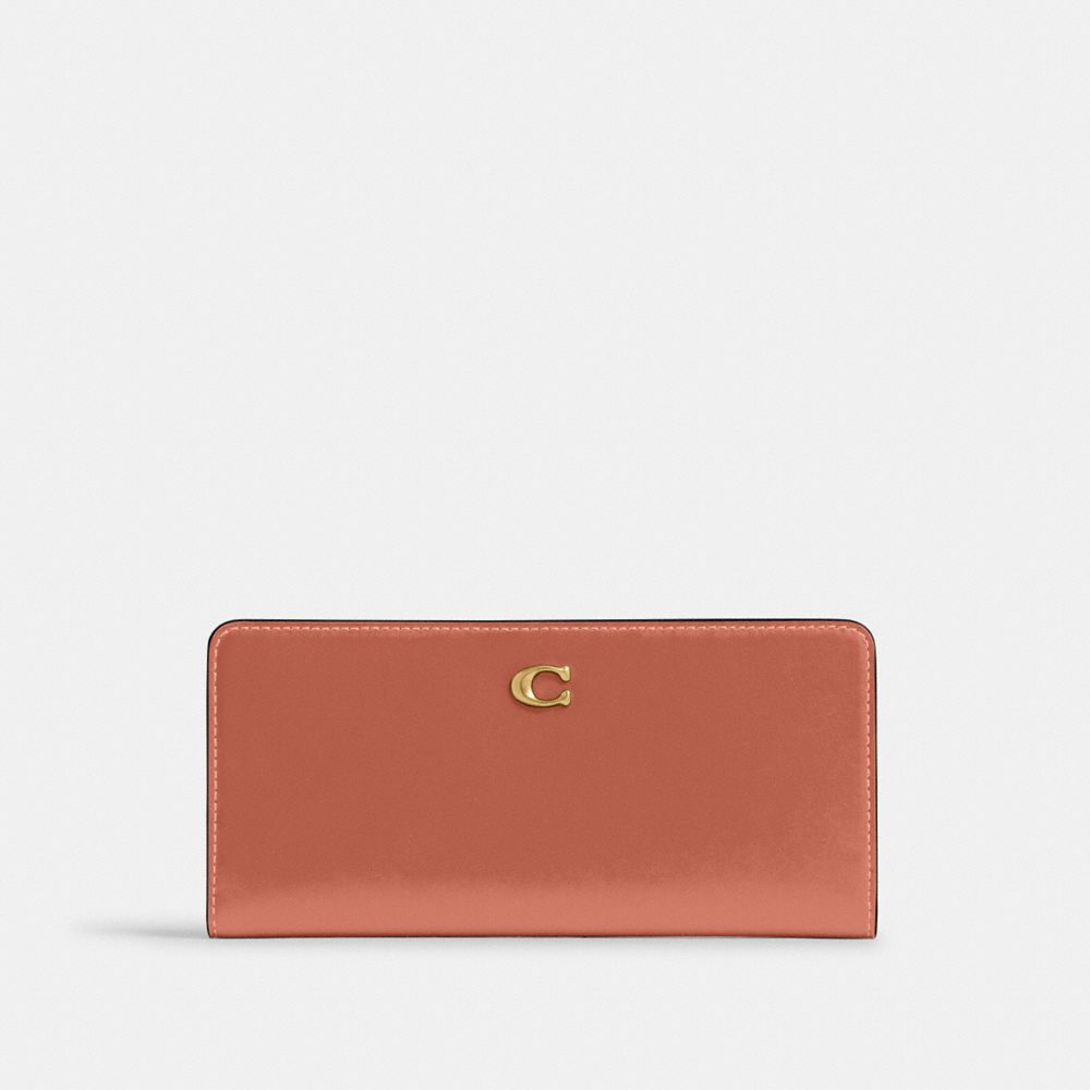Coach Essential Slim Wallet Brass Dark Peach