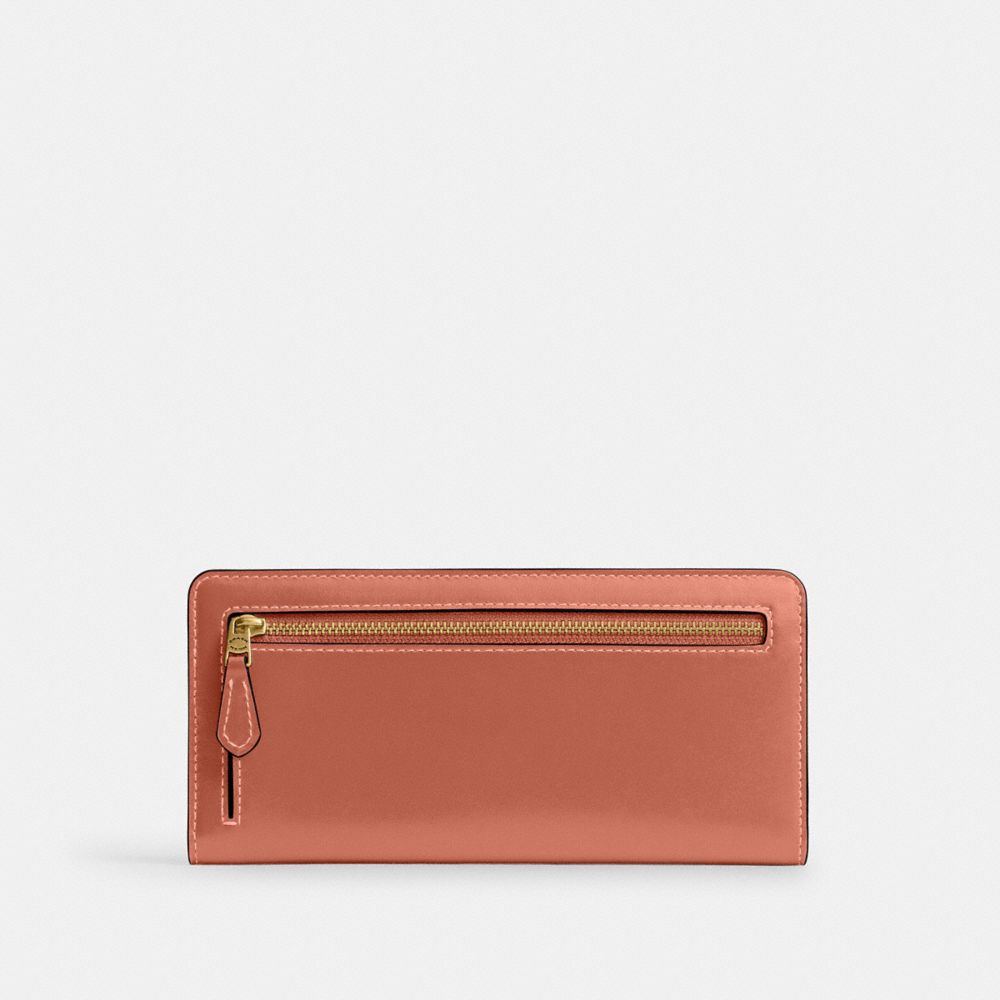 Coach Essential Slim Wallet Brass Dark Peach