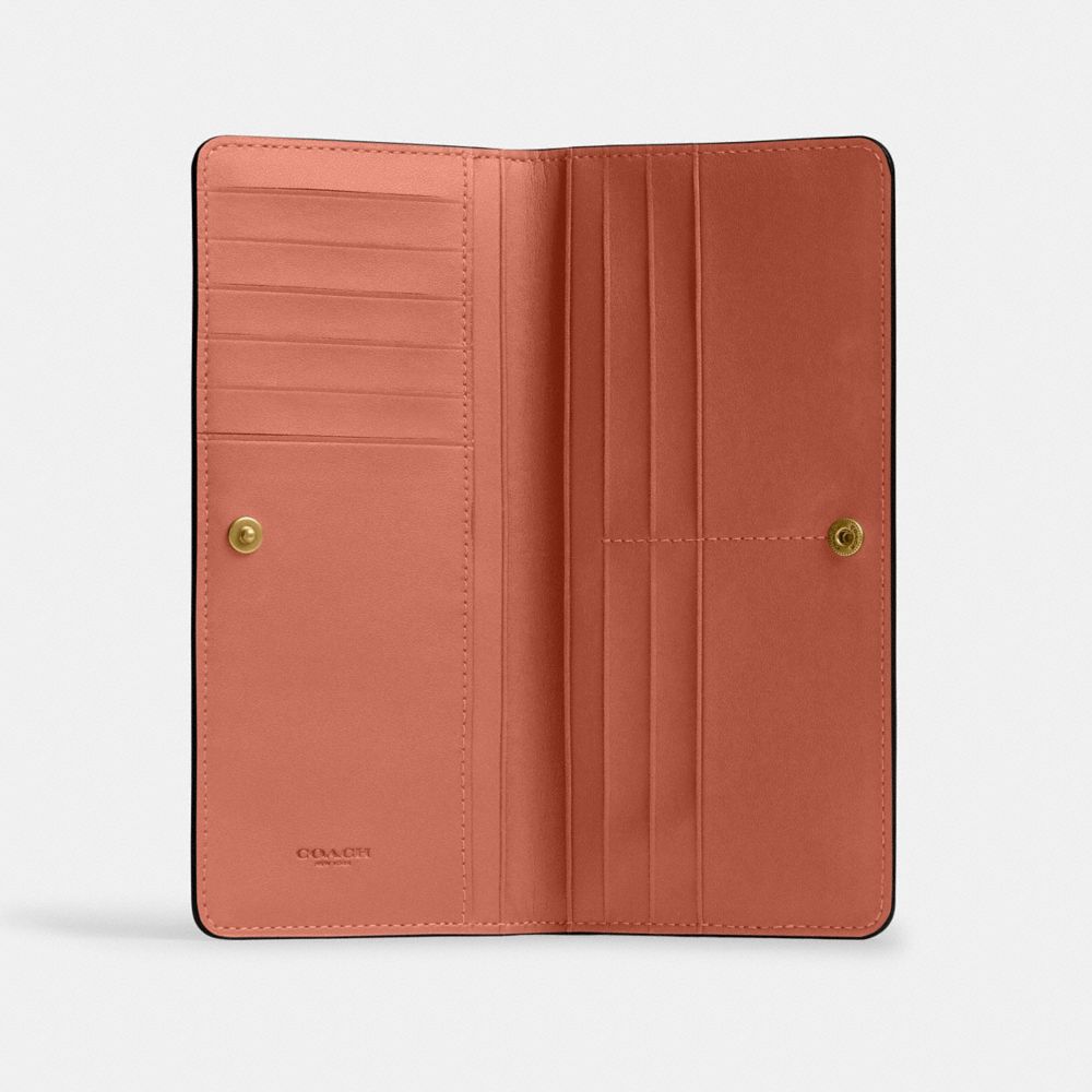 Coach Essential Slim Wallet Brass Dark Peach