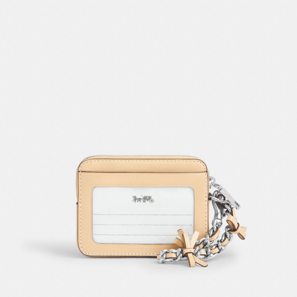 Zip Card Case With Bows