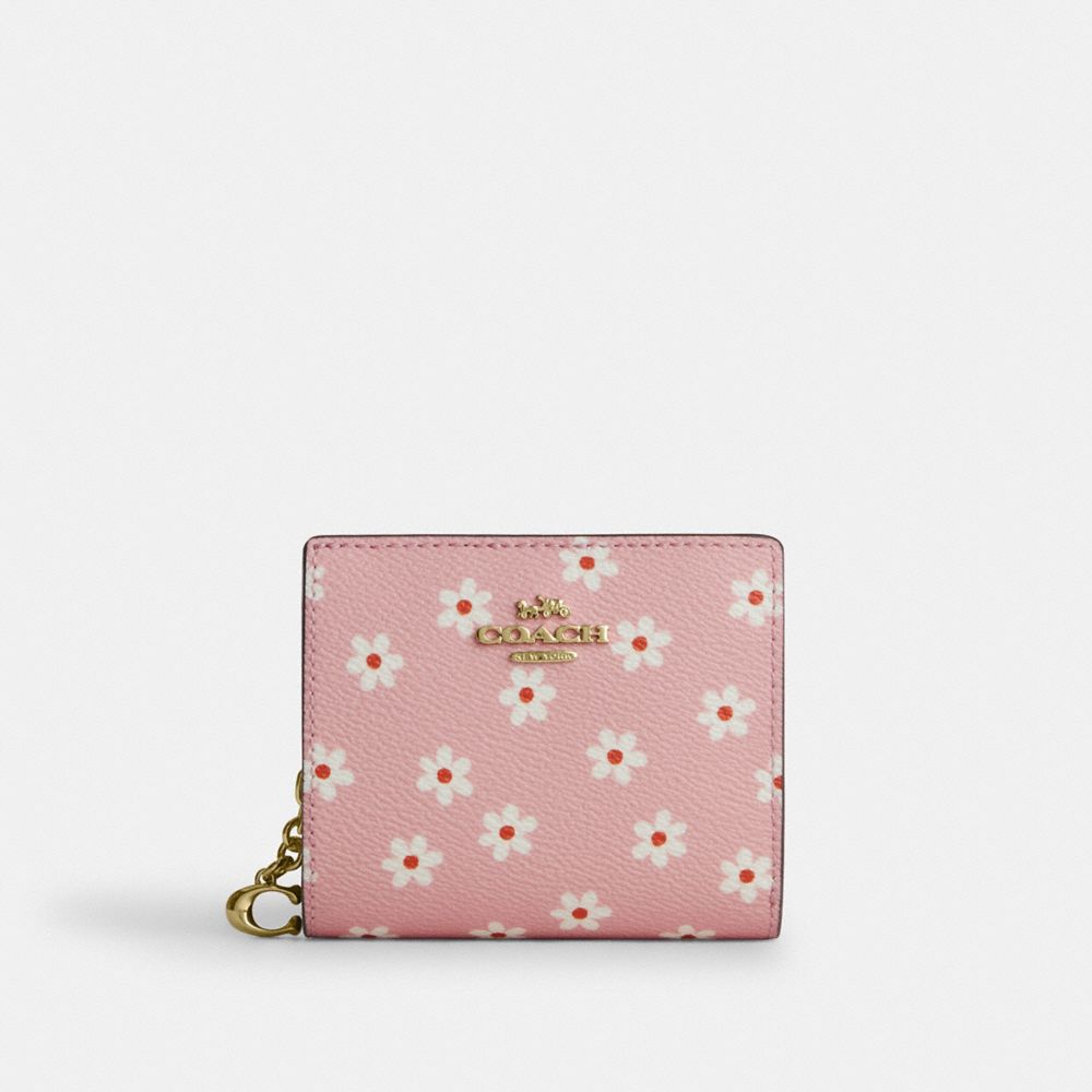 Snap Wallet With Floral Print