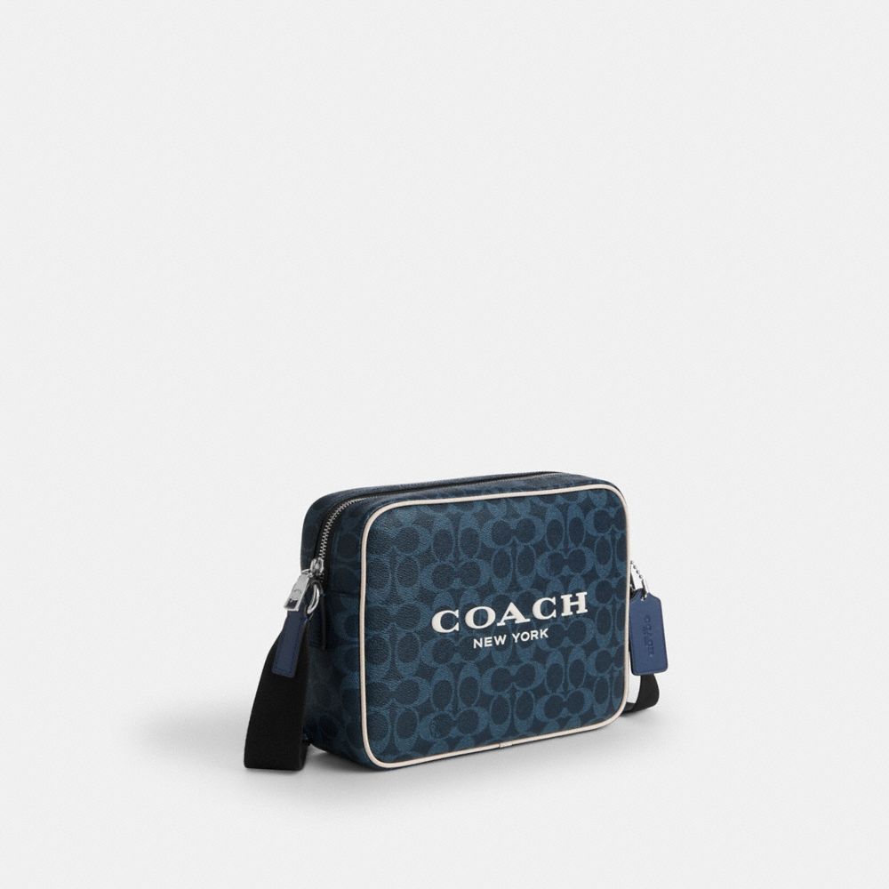 Colton Crossbody Bag 25 In Signature Canvas With Coach Graphic