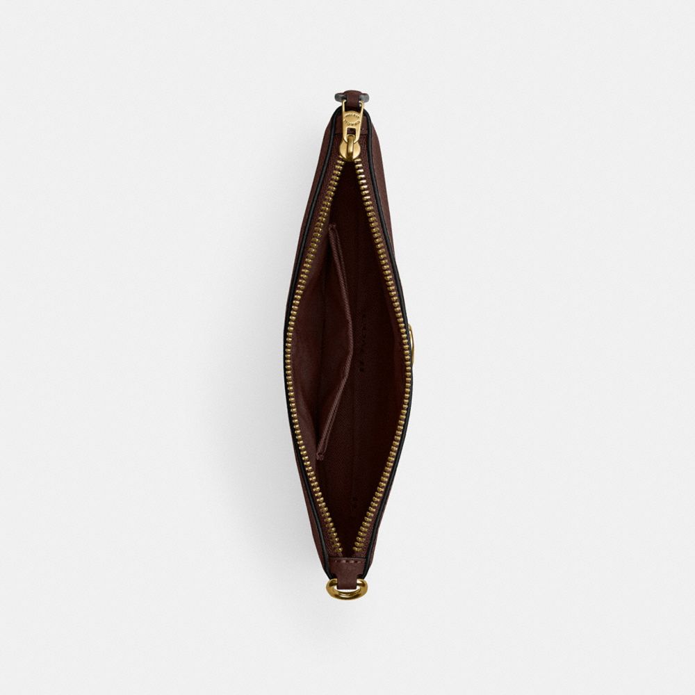 Coach Essential Small Wristlet Brass Maple