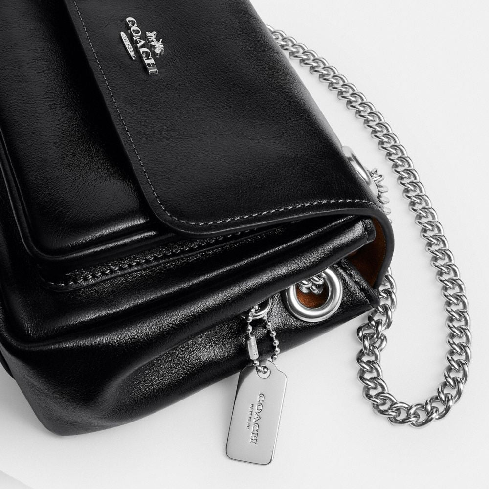 Coach Elodie Crossbody Bag 18 Silver Black