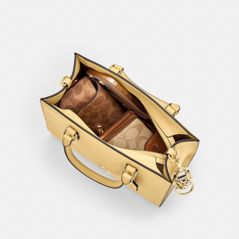 Coach Maggie Small Tote Bag Gold Vanilla