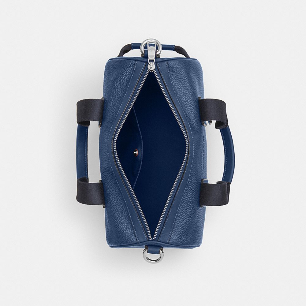 Coach Explorer Duffle Bag 28 Silver Deep Blue