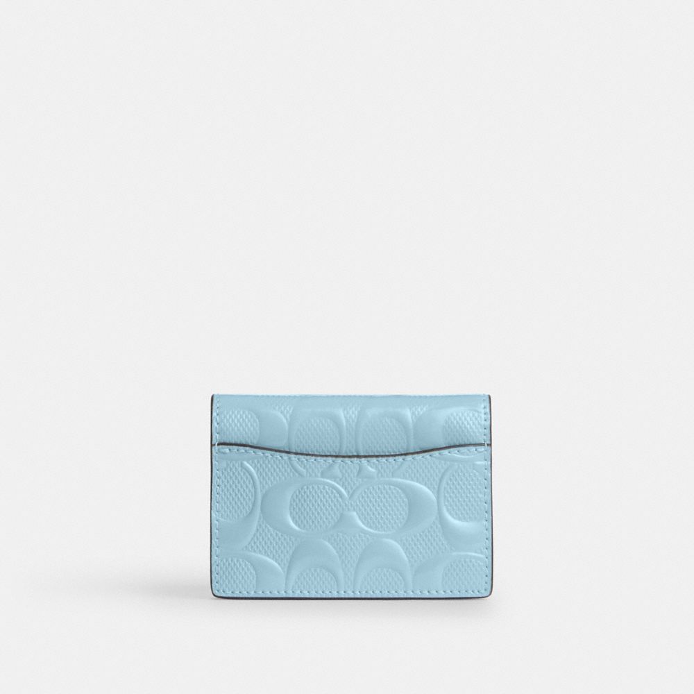 Card Case With Charm In Signature Leather