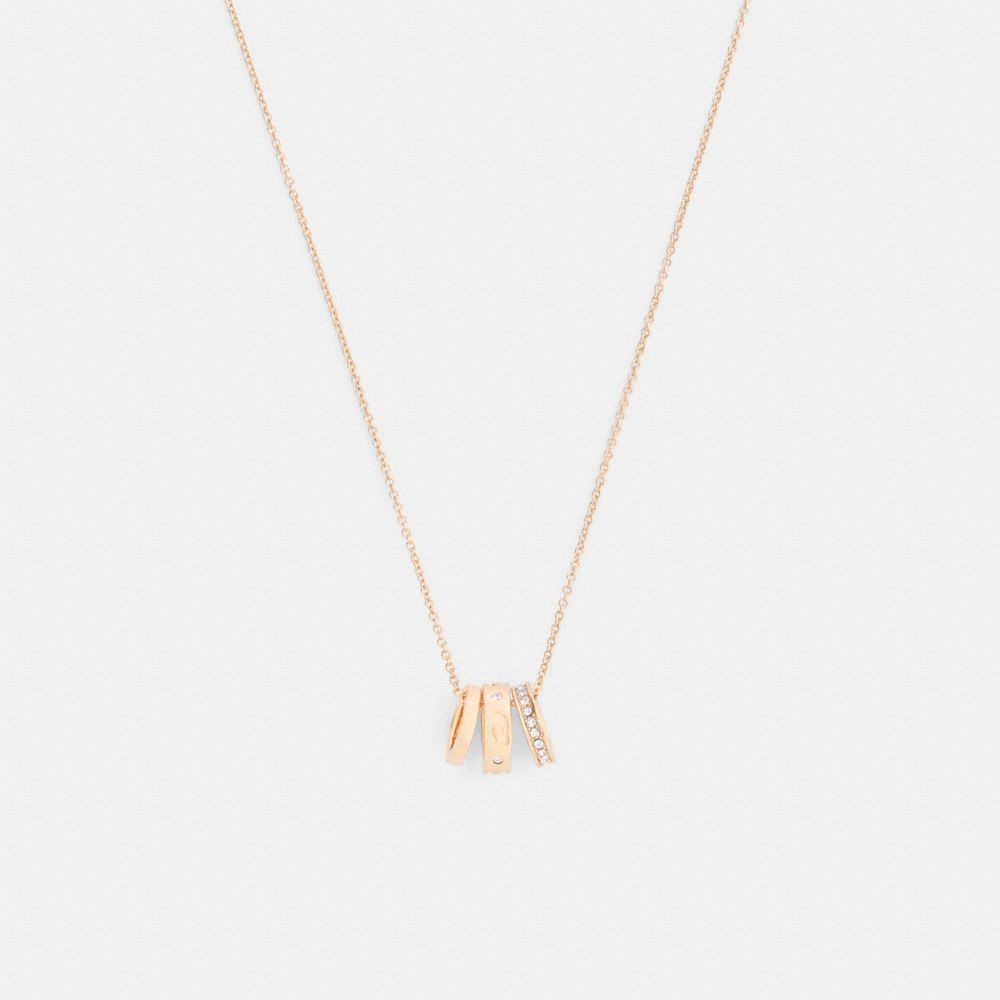 Repeated C Rondelle Necklace