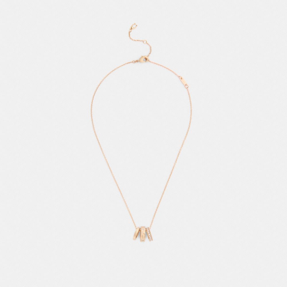 Repeated C Rondelle Necklace