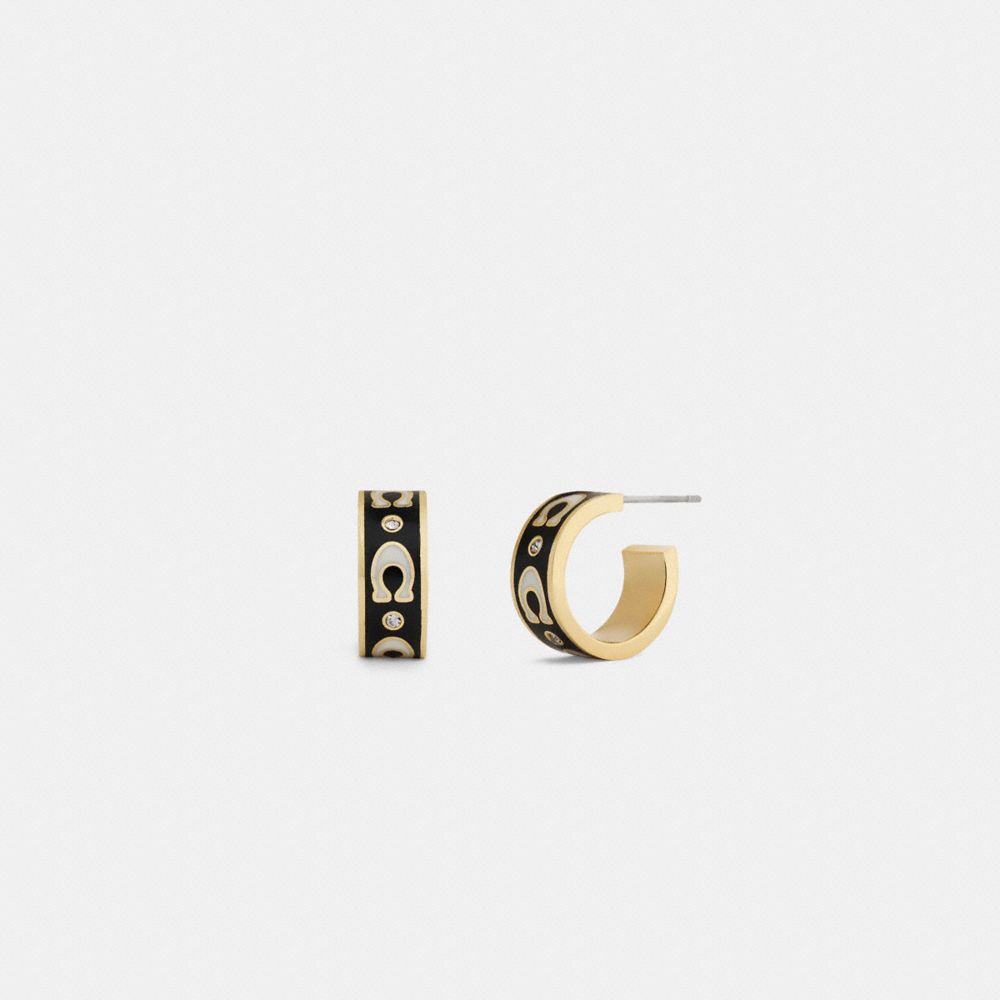Repeated C Huggie Earrings