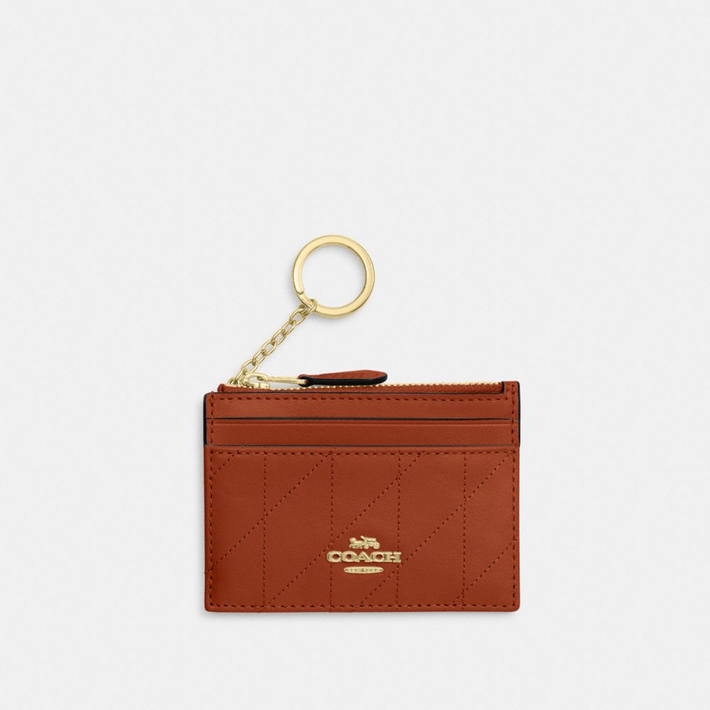 Mini Skinny Id Case With Quilting