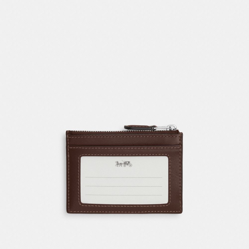 Mini Skinny Id Case In Signature Jacquard
