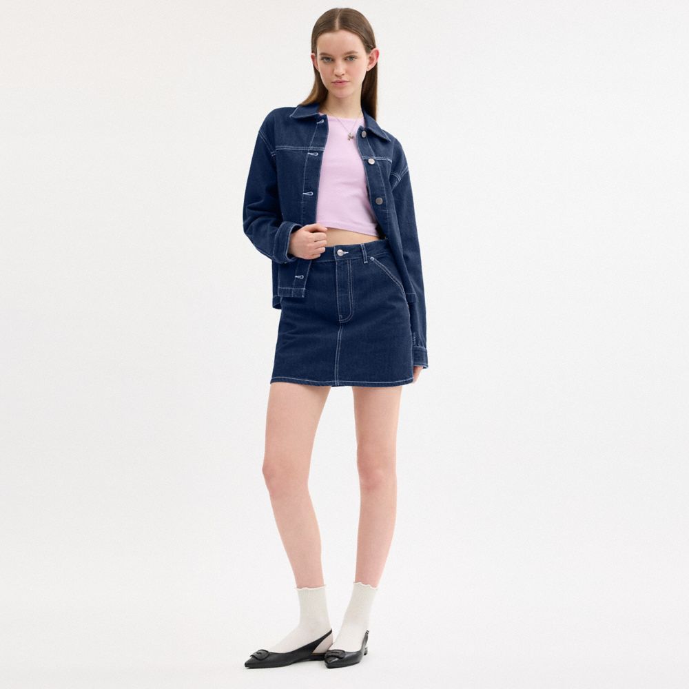 Denim Utility Skirt