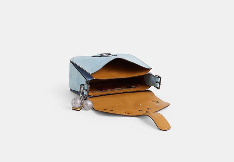 Reloved Courier Bag In Crocodile