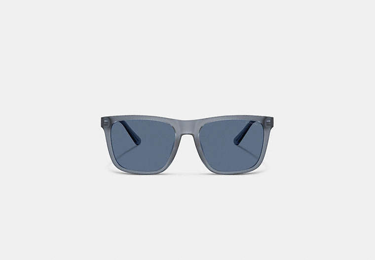 C Hardware Textured Temple Square Sunglasses