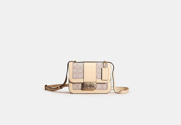 Restored Alie Shoulder Bag 18 In Signature Jacquard With Snakeskin Detail