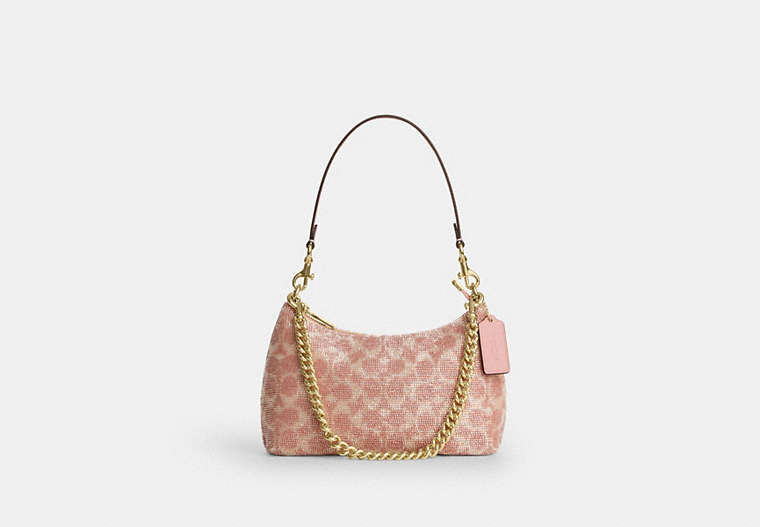 Teri Shoulder Bag In Signature Beaded Satin