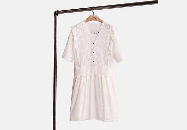 Restored Broderie Anglaise Mini Dress