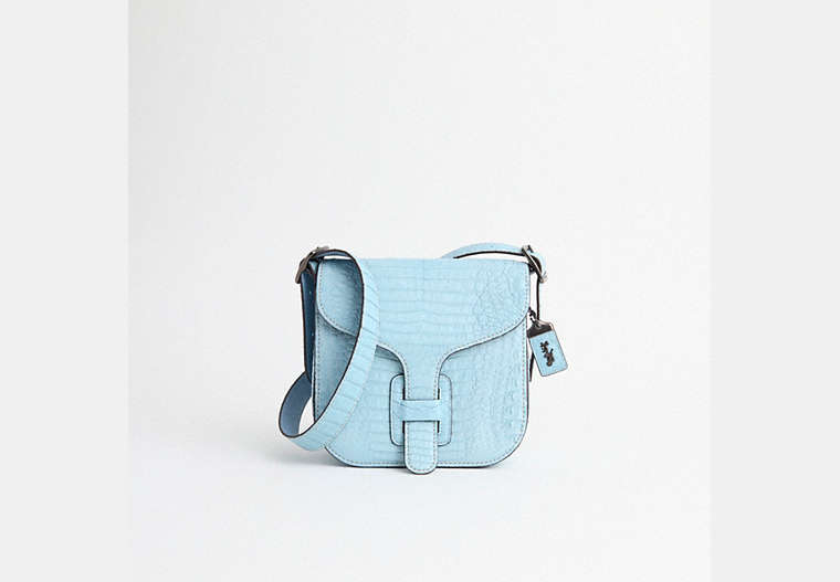 Restored Courier Bag In Crocodile