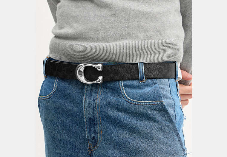 Sculpted C Buckle Reversible Belt, 38 Mm