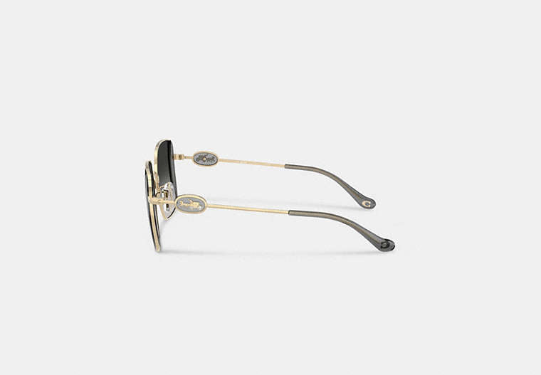 Horse And Carriage Metal Oversized Square Sunglasses