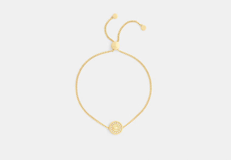 Signature Pavé Coin Slider Bracelet