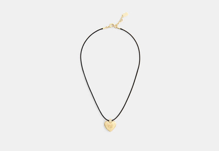 Signature Heart Cord Pendant Necklace