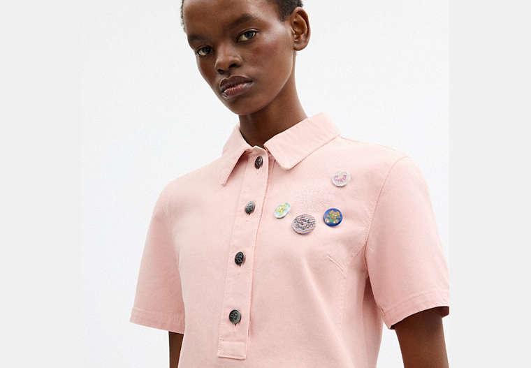 Coach | Brain Dead Short Sleeve Denim Mini Dress
